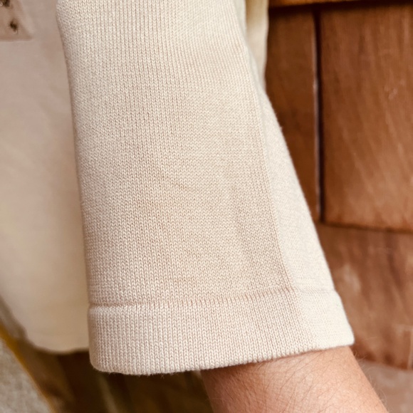 Jones New York 3/4 Sleeve Pullover Sweater Embellished Beads Sequins Neckline M - Picture 8 of 13